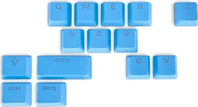 Sharkoon Skiller SAC14 Keycap Set, Kunststoff (PBT) Double-Shot, blau, 14 Tasten