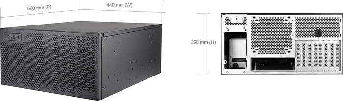 SilverStone RM52, schwarz, 5HE, ATX