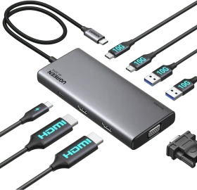 Ugreen Revodok Pro 308 - VGA, USB-C 3.1 [Stecker] (35588)