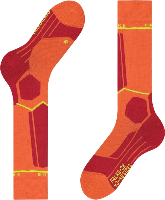 Falke SK2 Energizing Wool Skisocken flash orange (Herren)
