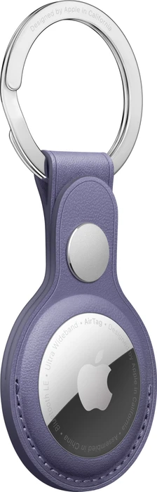 Apple AirTag Schlüsselanhänger aus Leder wisteria