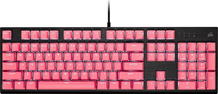 Corsair Pro Keycap Mod Kit, Kunststoff (PBT) Double-Shot, rosa, 105 Tasten, ISO-DE