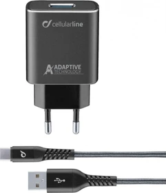 Cellularline Extreme Charger Kit 15W USB-C Samsung schwarz