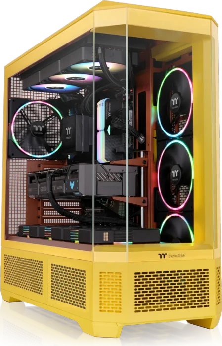 Thermaltake View 600 TG ARGB Butter Caramel, gelb, Glasfenster