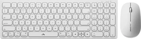 Alogic Echelon Compact Rechargeable Wireless Mouse and Keyboard Combo for Mac, weiß, USB/Bluetooth, UK