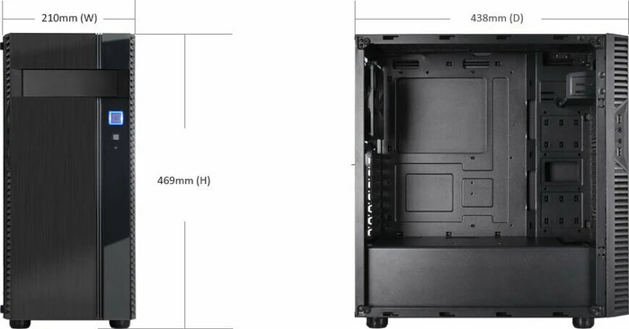 SilverStone Precision PS14-E, Glasfenster