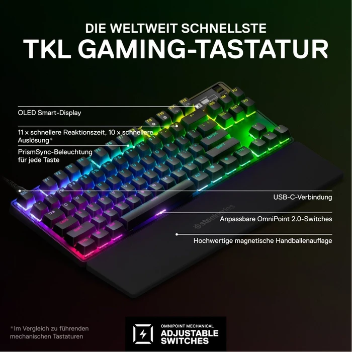 SteelSeries Apex Pro TKL 2023, OmniPoint 2.0, USB, DE