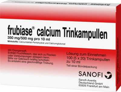 Sanofi-Aventis Frubiase Calcium Trinkampullen