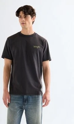 Wrangler Graphic T-Shirt kurzarm schwarz (Herren)