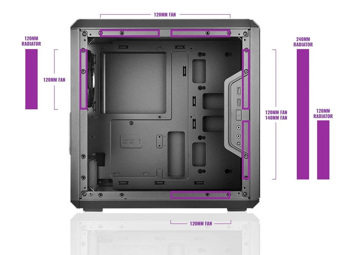 Cooler Master MasterBox Q300L, Acrylfenster