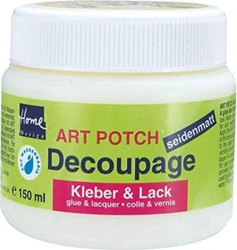Kreul Decoupage Potch Kleber & Lack, 150ml seidenmatt (48251)