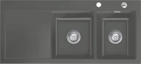 systemceram Mera Double Einbau Becken rechts lava