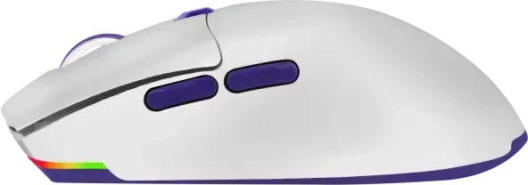 Proove Rate Special Edition Wireless Gaming Mouse, weiß/violett, USB/Bluetooth