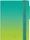 Legami Terminplaner für 12 Monate Shades of Green 2027, liniert, Kunststoff-Cover, mehrfarbig, 128 Blatt (VAG2712012)