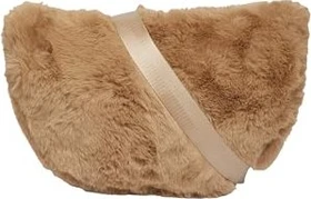 s.Oliver Half Moon Fake Fur Umhängetasche sandstein