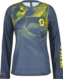 Scott Trail Vertic Trikot langarm midnight blue/sun yellow (Damen)