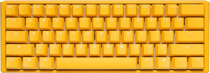 Ducky One 3 Yellow Mini PBT, LEDs RGB, MX SPEED RGB Silver, USB, UK