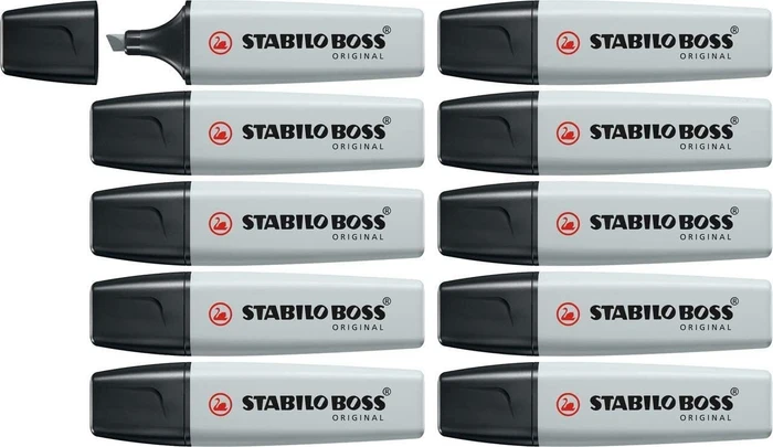 STABILO Boss Original Pastel seidengrau, 10er-Pack
