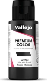 Vallejo Premium Airbrush Color metallic black, 60ml