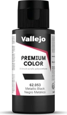 Vallejo Premium Airbrush Color metallic black, 60ml