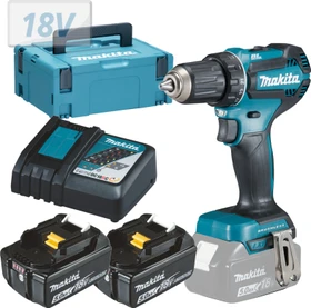 Makita DDF485RTJ Akku-Bohrschrauber inkl. MAKPAC + 2 Akkus 5.0Ah