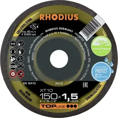 Rhodius TopLine XT 10 Trennscheibe, 150x1.5x22.23mm, 25 Stück