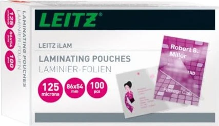 Leitz Laminierfolien Kreditkarte, 54x86mm, 2x 125µm, glänzend, 100 Stück