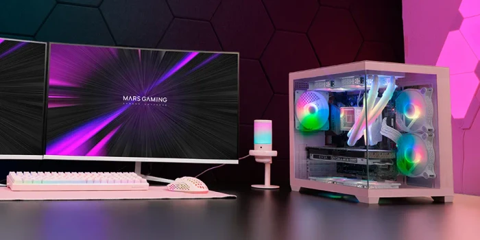 Mars Gaming MC-View2 Black, schwarz, Glasfenster
