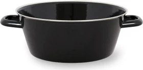 Riess Schwarzemaille Schmalzpfanne halbtief 26cm 10.7l