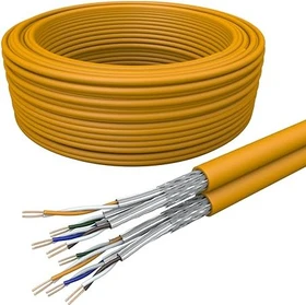 Draka UC900 HS23 Twisted-Pair Duplex Verlegekabel Eca, Cat7, S/FTP, ohne Stecker, 100m, orange