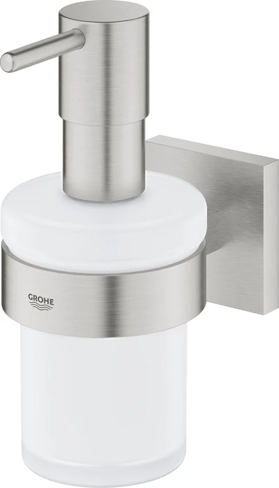 Grohe Start Cube Seifenspender mit Halter supersteel