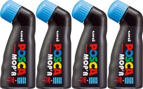 Uni-Ball POSCA MOP'R PCM-22 Acrylmarker hellblau, 4er-Pack