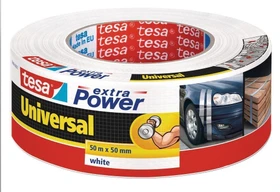 tesa extra Power Universal weiß, Gewebeband, 50mm/50m, 1 Stück