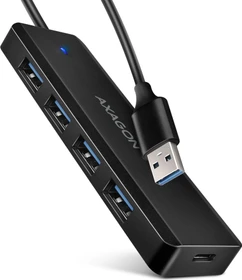 Axagon USB-Hub, 4x USB-A 3.0, USB-A 3.0 [Stecker] (HUE-C1A)