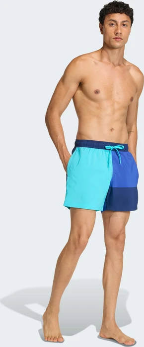 adidas Colorblock 5 Inch Badeshorts lucid cyan/semi lucid blue (Herren)