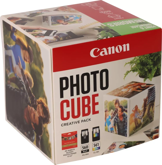 Canon Tinte PG-560/CL-561 schwarz/dreifarbig Photo Cube green