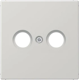 Jung LS 990 TV LG Abdeckung f. 2-Loch SAT-TV-Dose lichtgrau