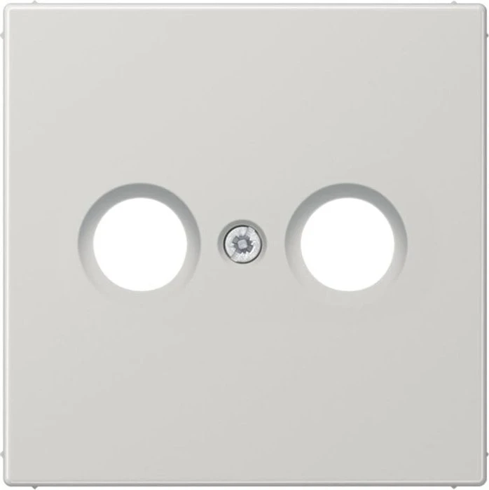 Jung LS 990 TV LG Abdeckung f. 2-Loch SAT-TV-Dose lichtgrau