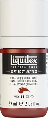 Liquitex Professional Soft Body Acrylic quinacridone burnt orange, 59ml