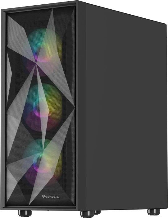 Genesis Diaxid 605 ARGB, schwarz, Glasfenster