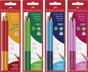 Faber-Castell Two Tone Jumbo Grip Bleistift sortiert, 2er-Set