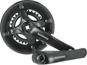 Shimano Tourney FC-TY501 Kettenschutz 46/30 Zähne Kurbelgarnitur 175mm schwarz