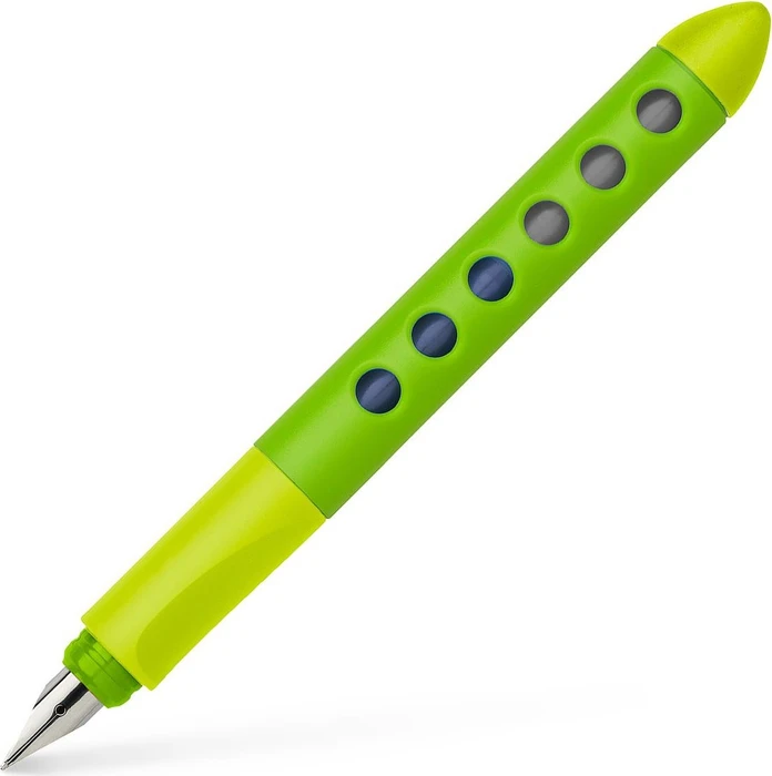 Faber-Castell Schulfüller Scribolino hellgrün, linke Hand