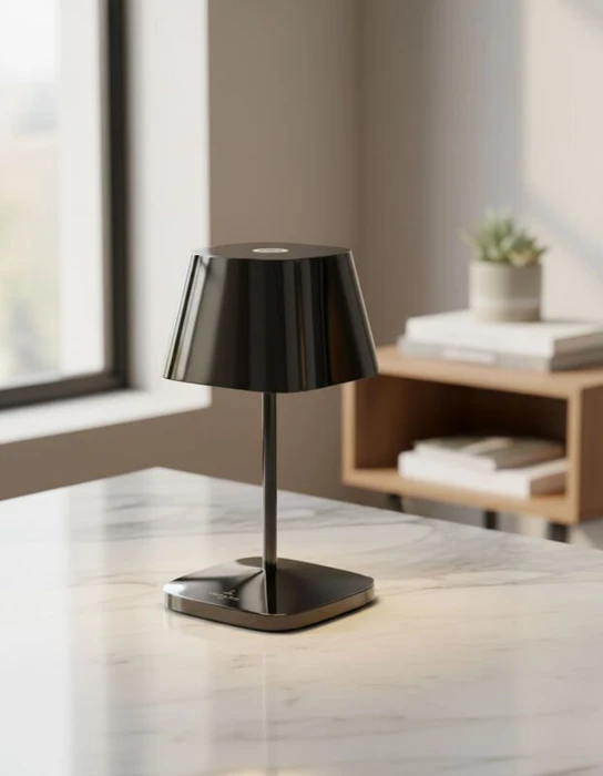 Villeroy & Boch Neapel RC 97228 Akku-Tischleuchte grau glänzend
