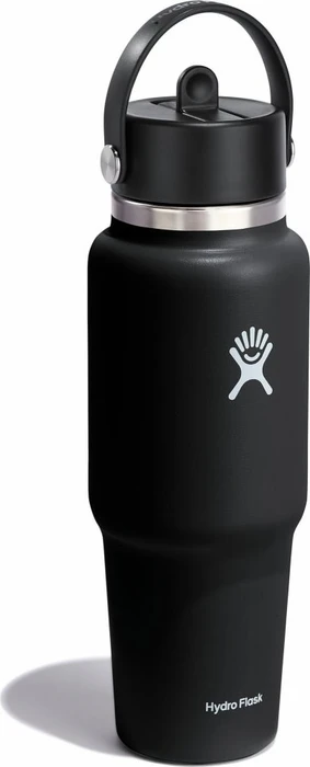 Hydro Flask Wide Mouth Travel Flex Straw Cap Isolierflasche 946ml schwarz