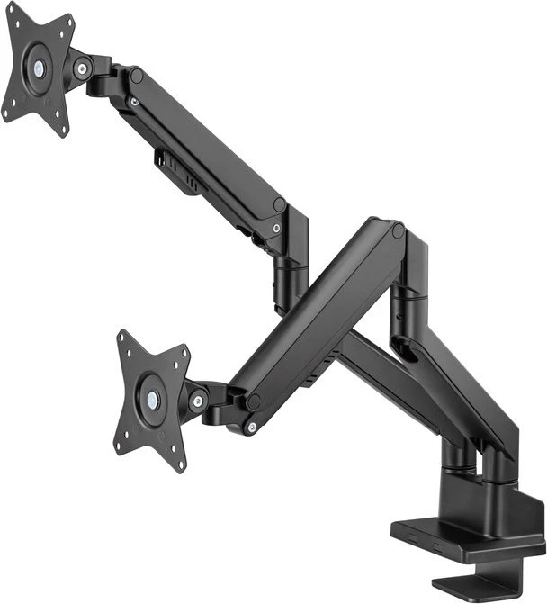 Wentronic Goobay Doppel-Monitorhalterung mit Gasdruckfeder