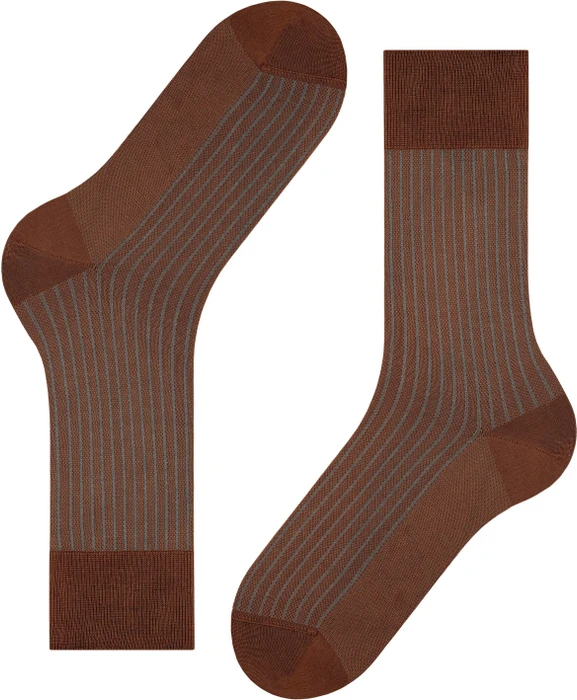 Falke Oxford Stripe Socken terracotta (Herren)