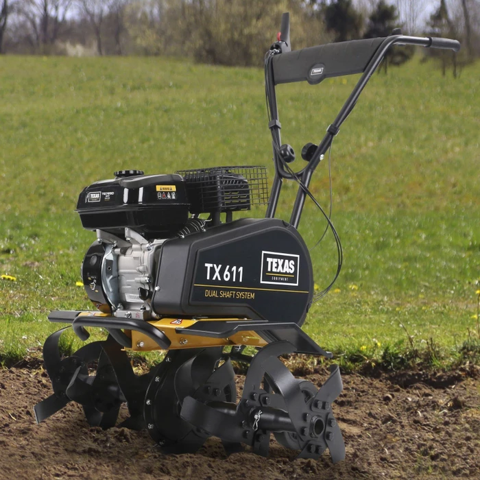 Texas TX611TG Dual-Shaft Benzin-Bodenhacke