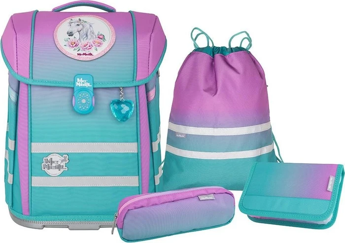 McNeill Perfecto Gradient Blueberry Schultaschen-Set, 5-tlg.