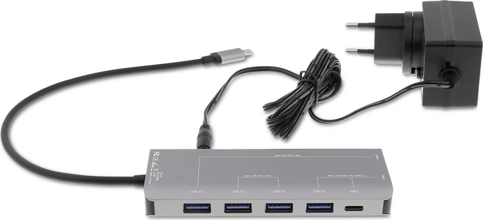 LMP USB-C Hub, 1x USB-C 3.0 [Stecker], Space Gray